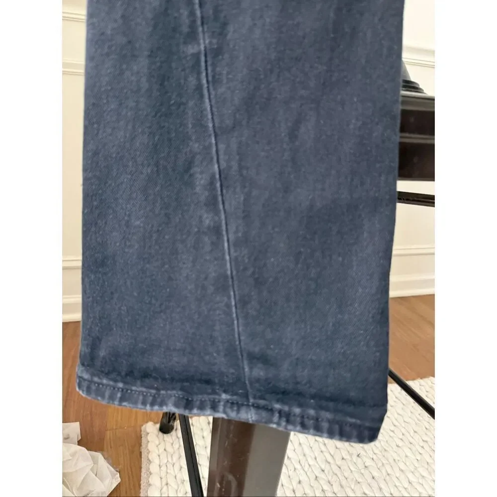 True Religion Joey Mid Rise Flap Flare Jeans Black $154 31